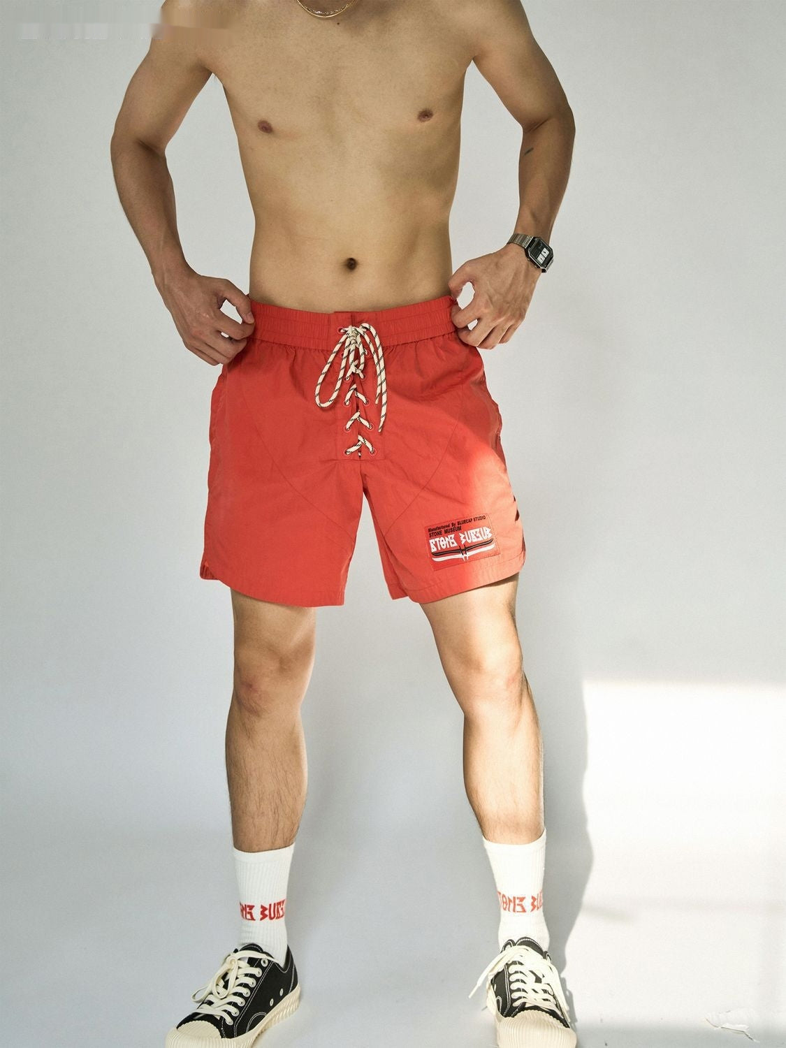 Casual Crotch American Bottom Beach Shorts Men