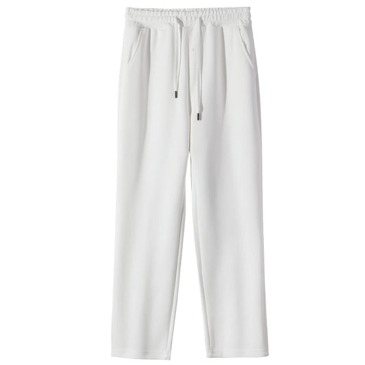 Casual Pants Elastic Waist Heavy Loose Track Pants Men's And Women's Casual Straight-leg